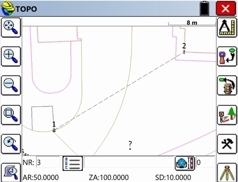 SurvCE, Basis Total Station + waterpasinstrument + CAD