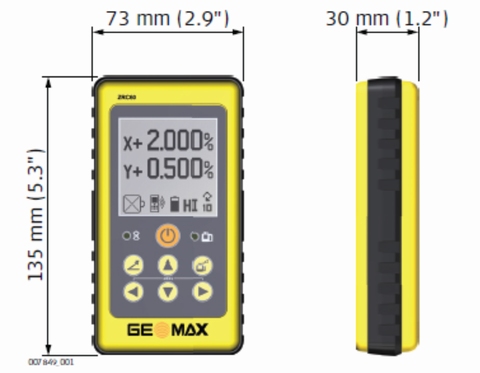 GeoMax ZRC60 afstandsbediening