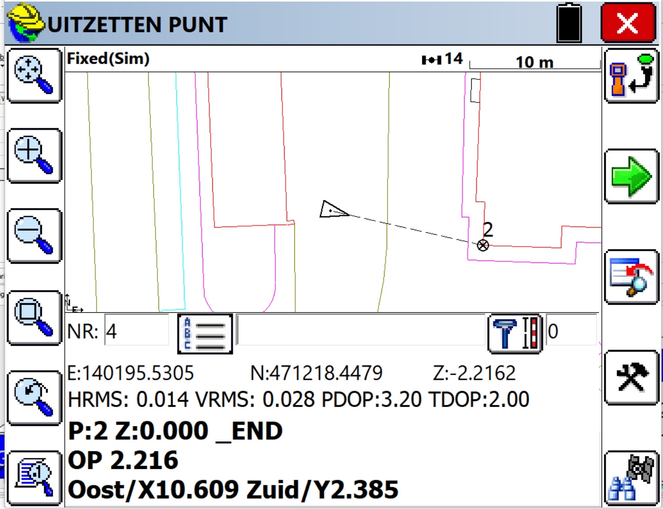 SurvCE, alleen GPS