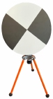 Richtplaat diameter 27cm met ministatief (poten 30cm)
